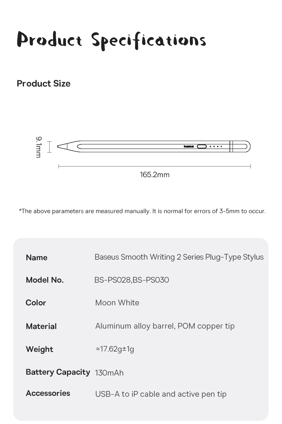 chube Bút Cảm Ứng Baseus Baseus Smooth Writing 2 Plug-Type