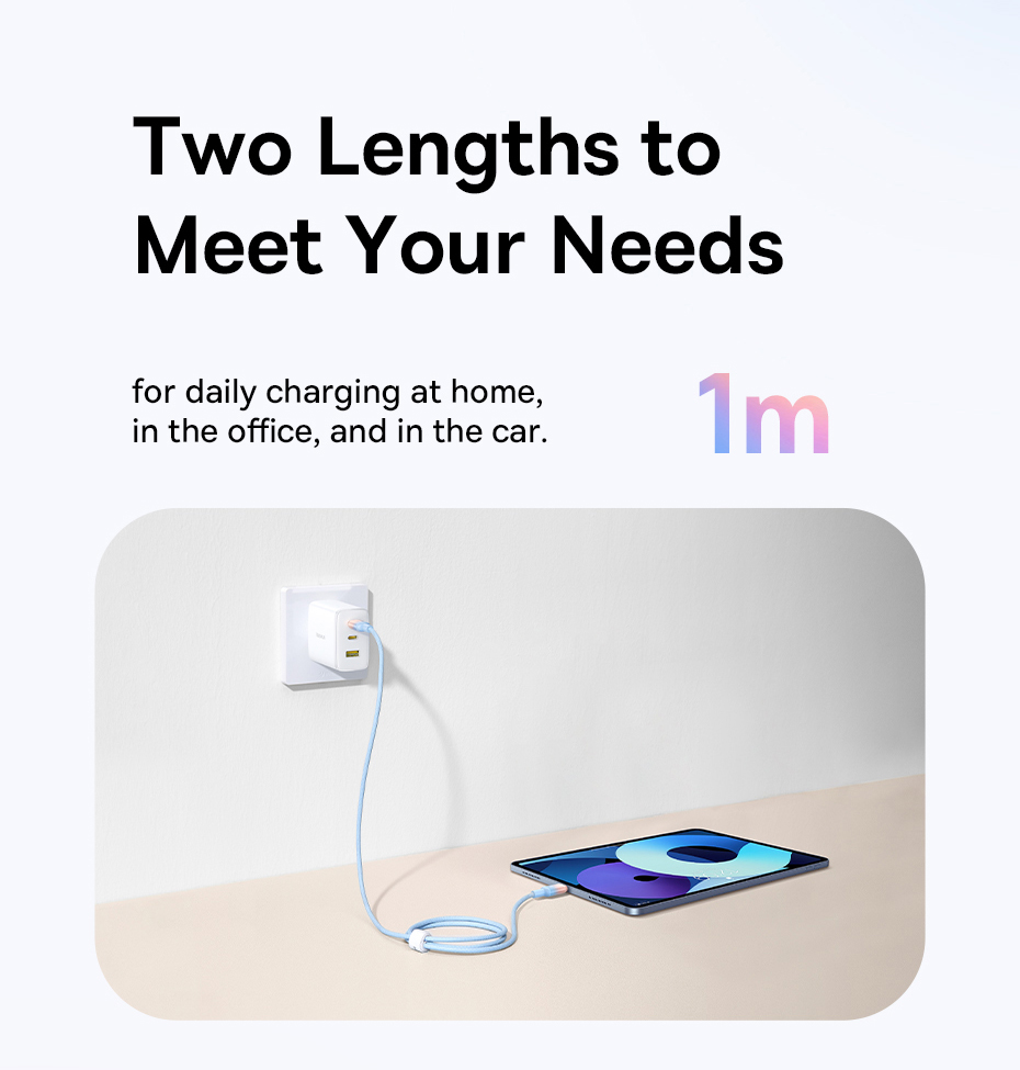 chube Cáp Sạc Nhanh C to Lightning Baseus Discolor Series 20W