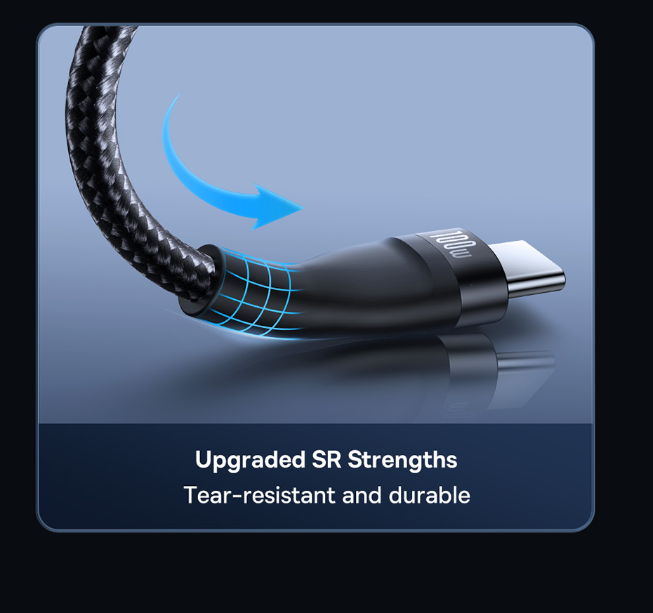 chube Cáp sạc nhanh đa năng Baseus Flash Series 3 100W C to C+C+L