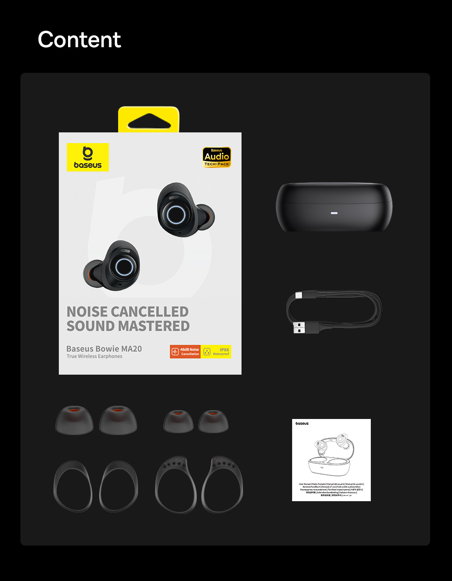 Tai nghe không dây Baseus Bowie MA20 TWS - Ảnh chụp cận cảnh hộp sạc màu trắng với đèn LED