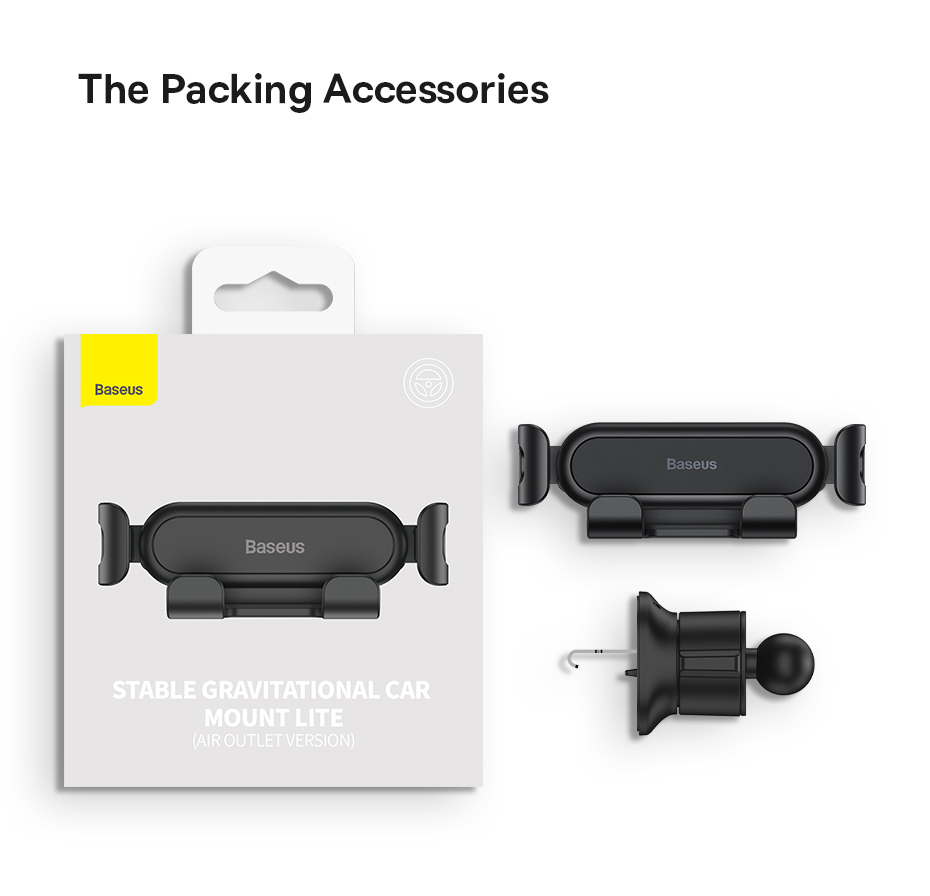 chube Giá đỡ điện thoại trên ô tô Baseus Gravity Air Vent