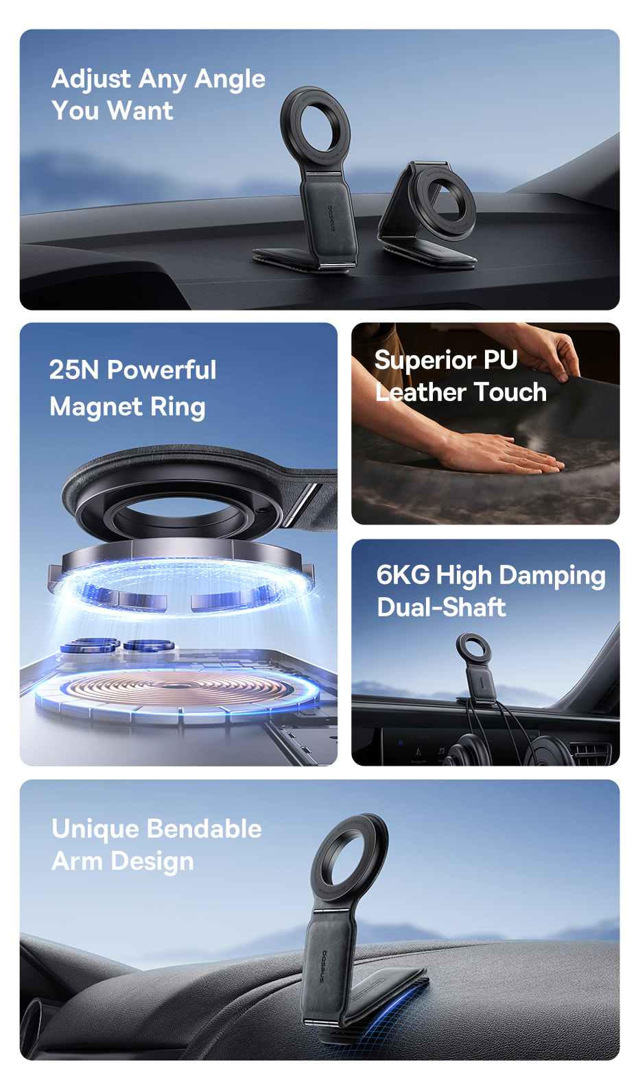 chube Giá đỡ từ tính Baseus PrimeTrip Series C02 Mega