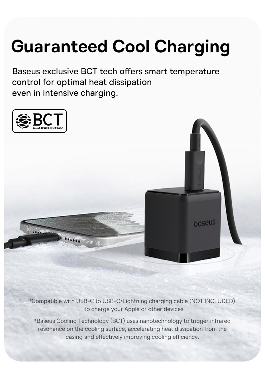 chube Củ Sạc Nhanh Baseus Palm 1C 30W