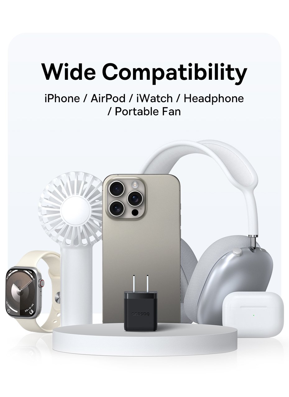 Củ sạc Baseus 30W màu trắng sang trọng, phù hợp với nhiều môi trường sử dụng