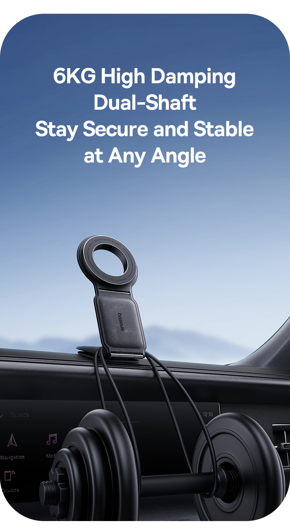 chube Giá đỡ từ tính Baseus PrimeTrip Series C02 Mega