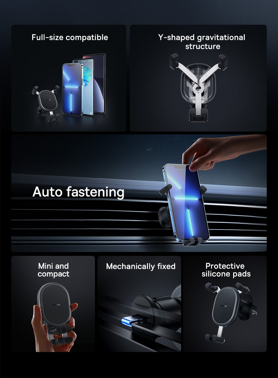 chube Đế Giữ Điện Thoại Ô Tô Baseus Stable Gravitational Air