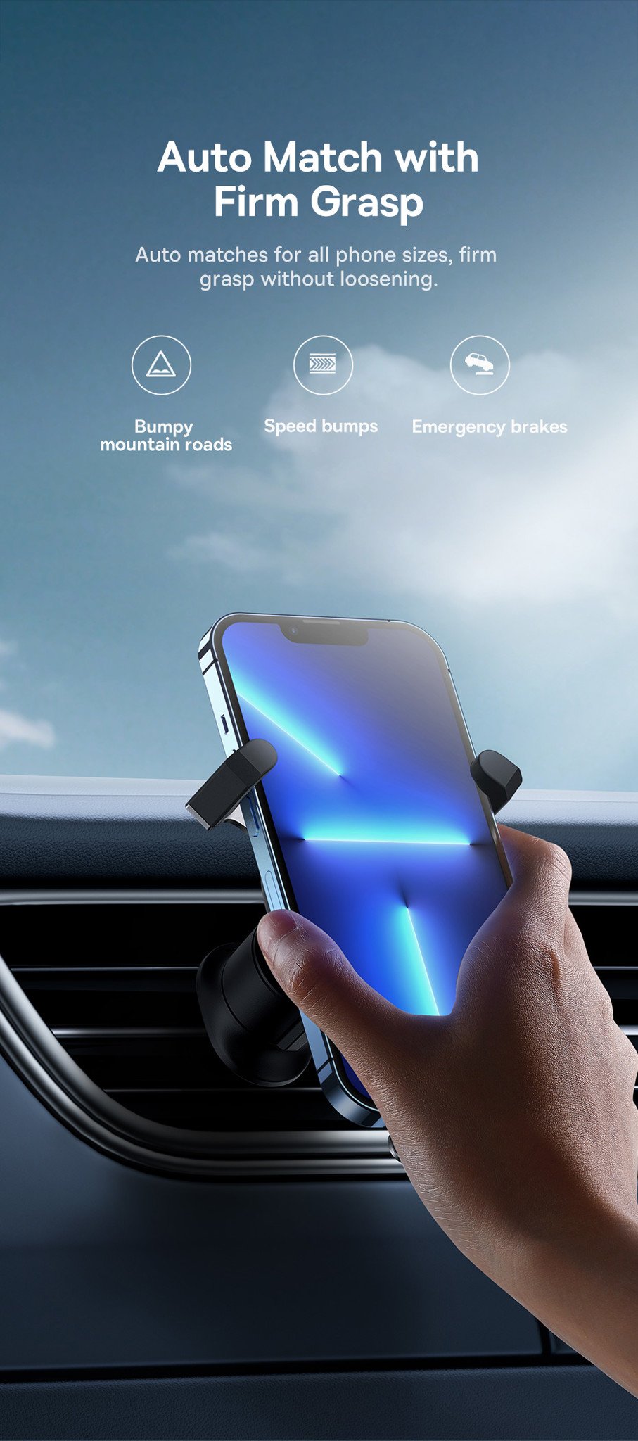 chube Đế Giữ Điện Thoại Ô Tô Baseus Stable Gravitational Air