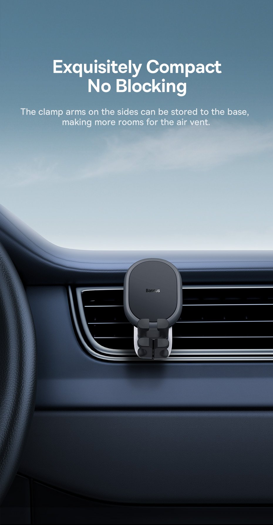 chube Đế Giữ Điện Thoại Ô Tô Baseus Stable Gravitational Air