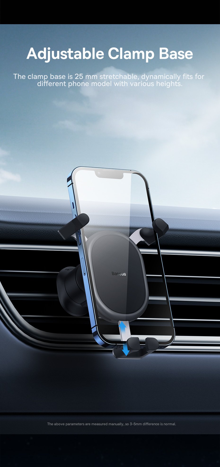 chube Đế Giữ Điện Thoại Ô Tô Baseus Stable Gravitational Air