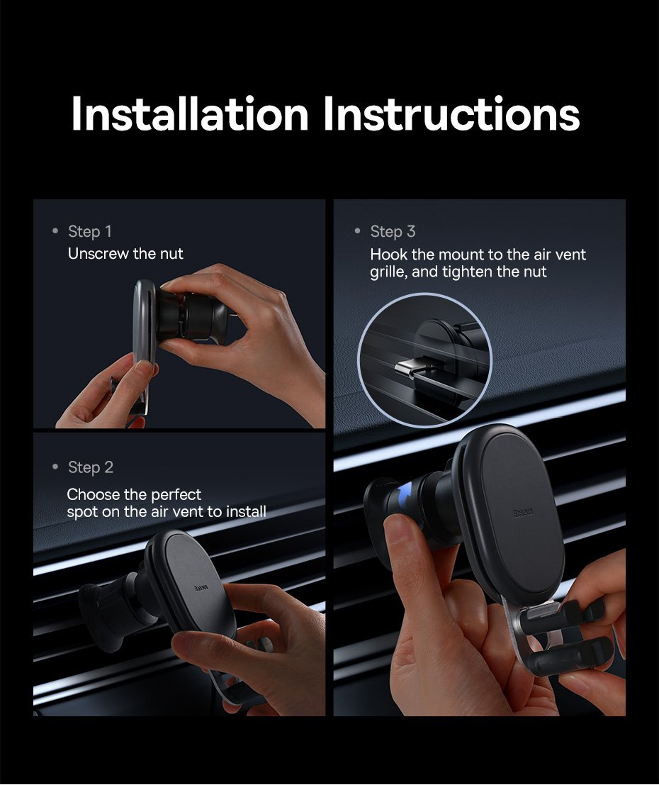 chube Đế Giữ Điện Thoại Ô Tô Baseus Stable Gravitational Air