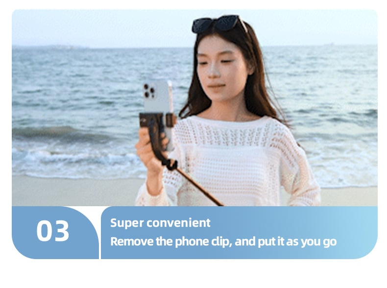 chube Gậy Chụp Ảnh Selfie Thế Hệ Mới Q10R MINI Clip