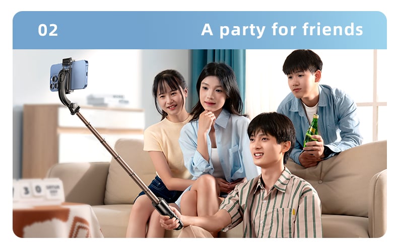 chube Gậy Chụp Ảnh Selfie Thế Hệ Mới Q10R MINI Clip