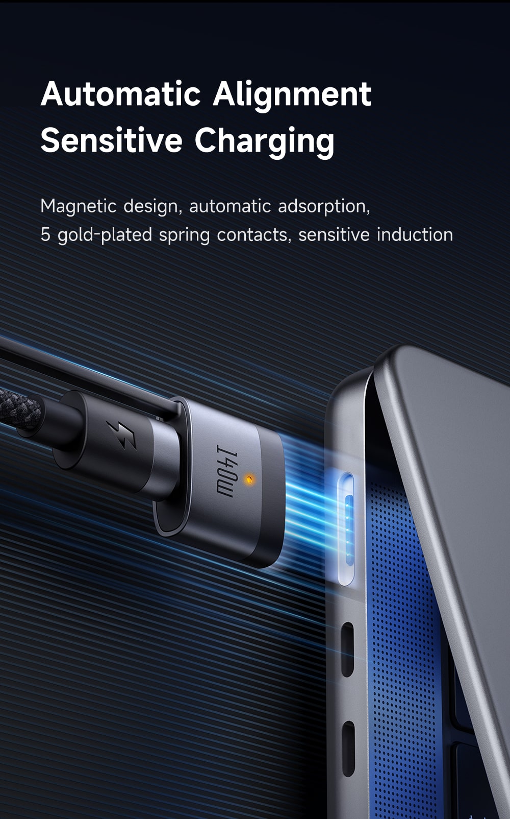 chube Cáp Sạc Magsafe 3 Mcdodo 140W 2 in 1