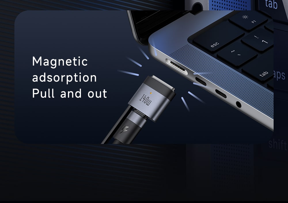 chube Cáp Sạc Magsafe 3 Mcdodo 140W 2 in 1