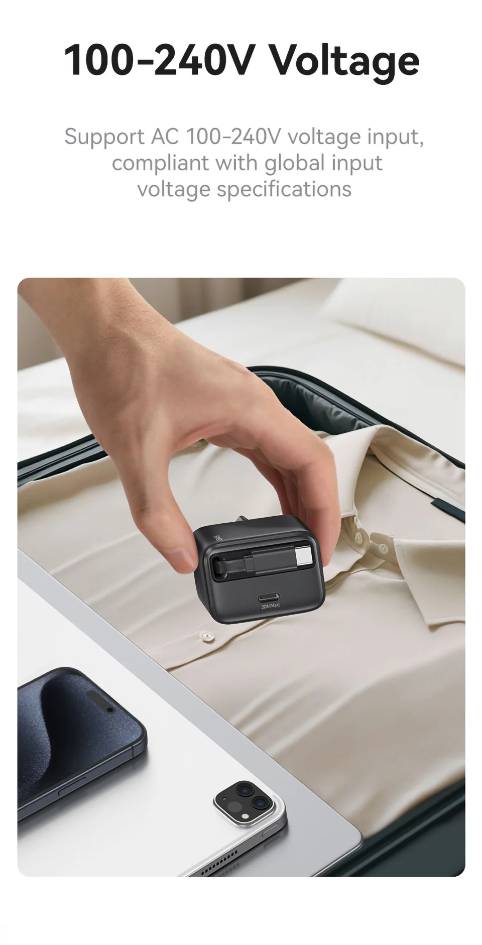 Hình ảnh thực tế củ sạc USAMS 20W GaN tại chube