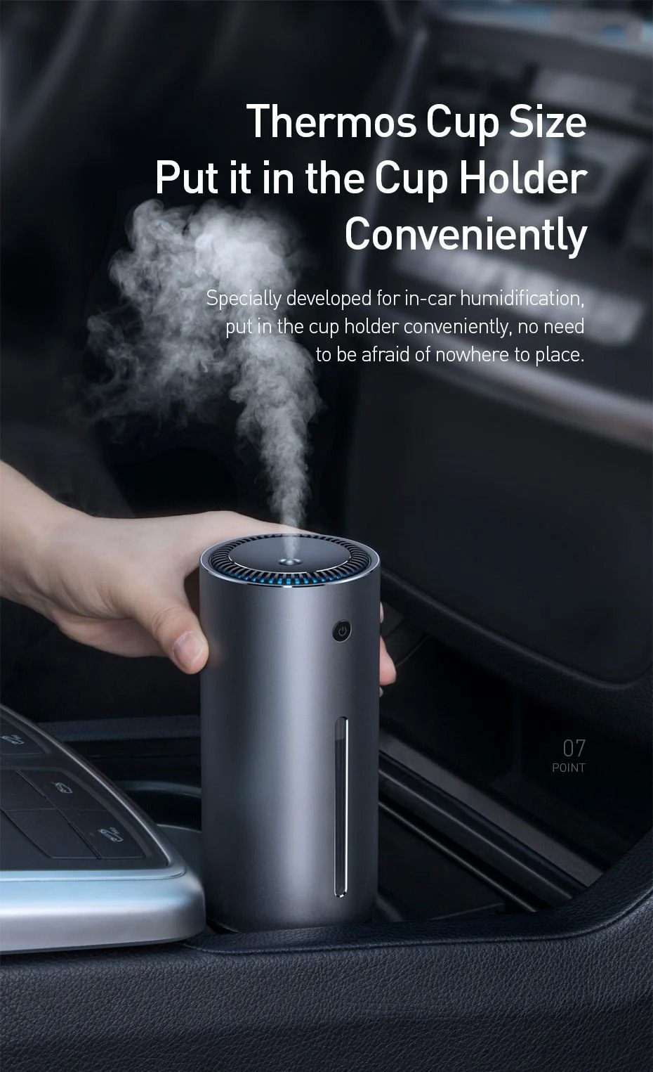 chube Máy phun sương tạo ẩm Baseus Moisturizing Car Humidifier