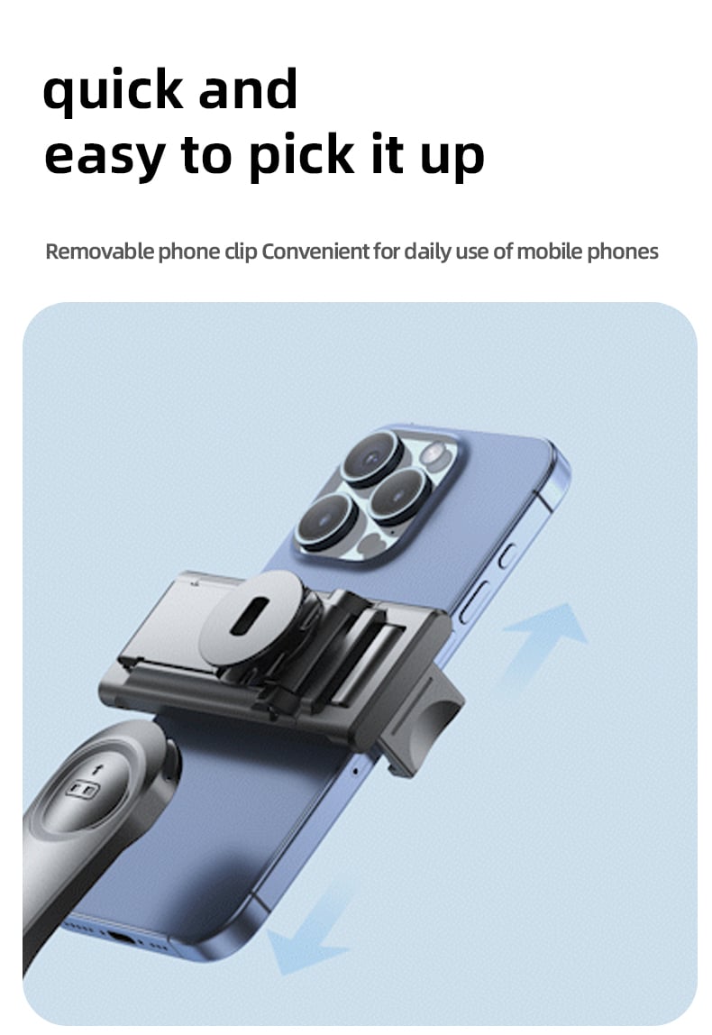 chube Gậy Chụp Ảnh Selfie Thế Hệ Mới Q10R MINI Clip