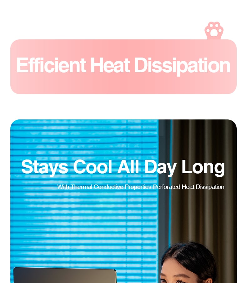 chube Giá Đỡ Laptop Rtako L49 CAT'S PAW (Chịu Lực 50kg, 12-18inch)