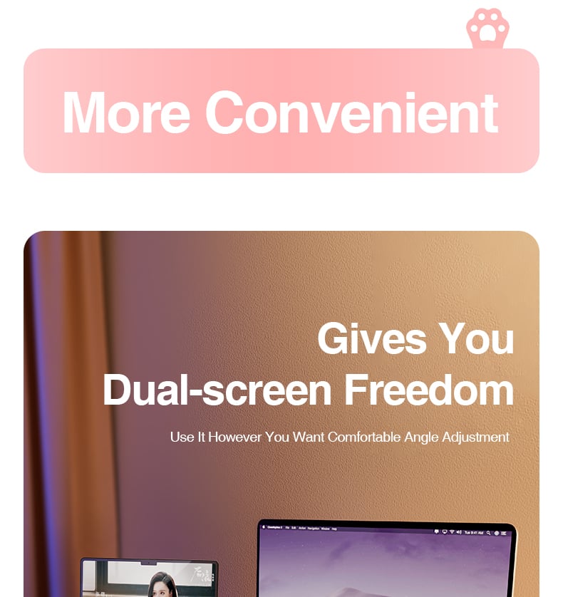 chube Giá Đỡ Laptop Rtako L49 CAT'S PAW (Chịu Lực 50kg, 12-18inch)