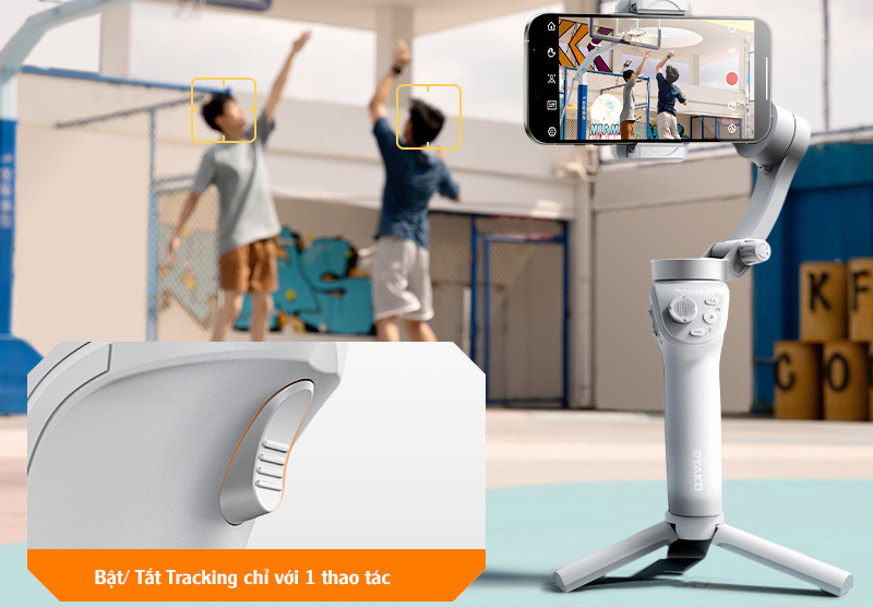 Gimbal RTAKO M01 - Góc chụp mô tả cơ chế hoạt động chống rung