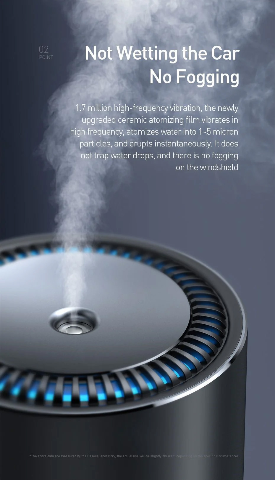 chube Máy phun sương tạo ẩm Baseus Moisturizing Car Humidifier