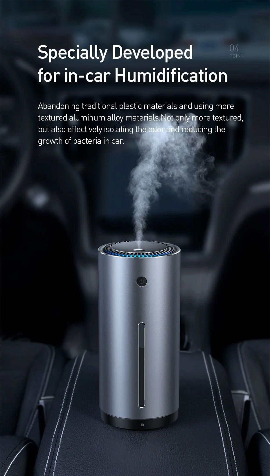 chube Máy phun sương tạo ẩm Baseus Moisturizing Car Humidifier