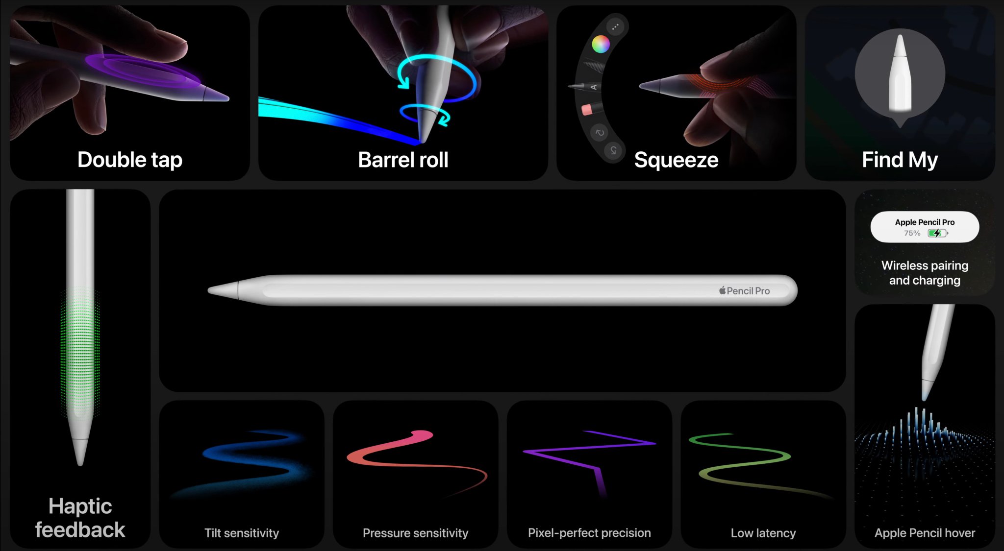 Apple Pencil Pro và bàn phím Magic Keyboard mới