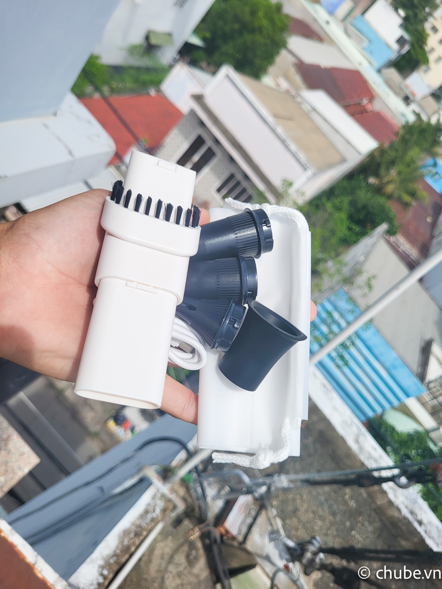 Máy hút bụi Baseus A3 lite phụ kiện đa dạng