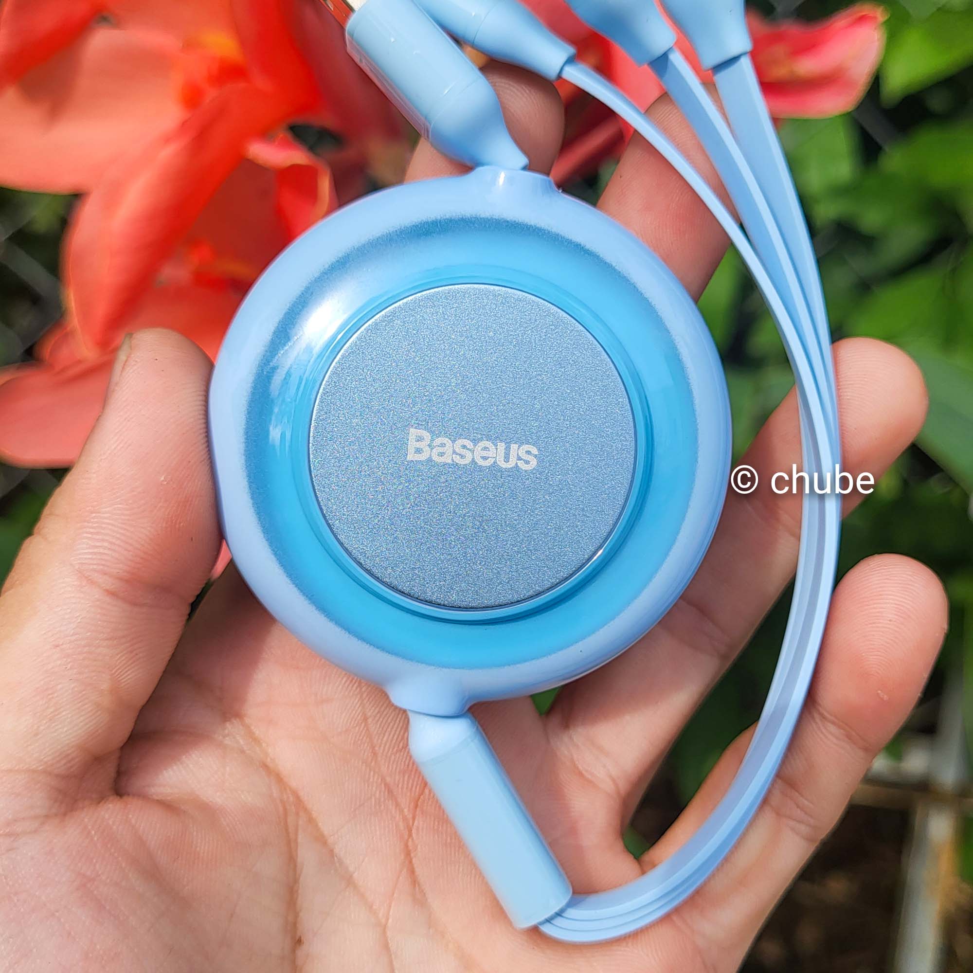 Baseus Bright Mirror 2 Retractable 3 in 1 Charging Data Cable Chube