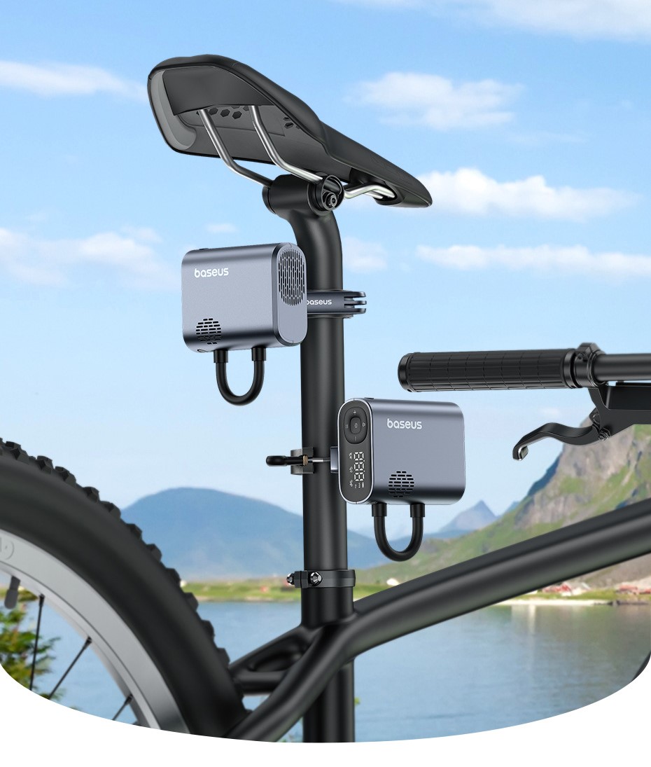 Bơm xe đạp điện Baseus PrimeTrip Series Cosmic Black