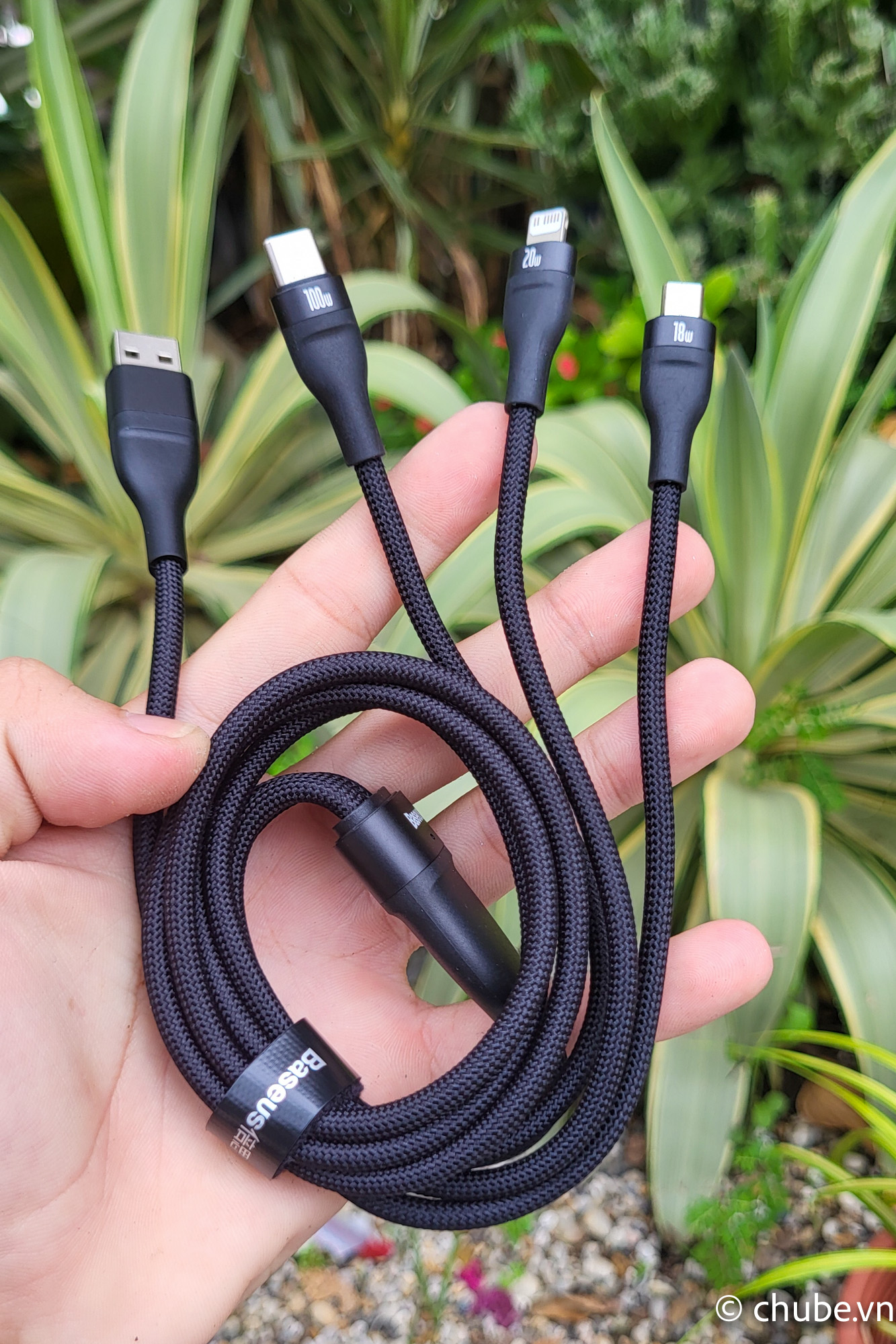 Cáp sạc Baseus 6 trong 1 Flash Series II Chube