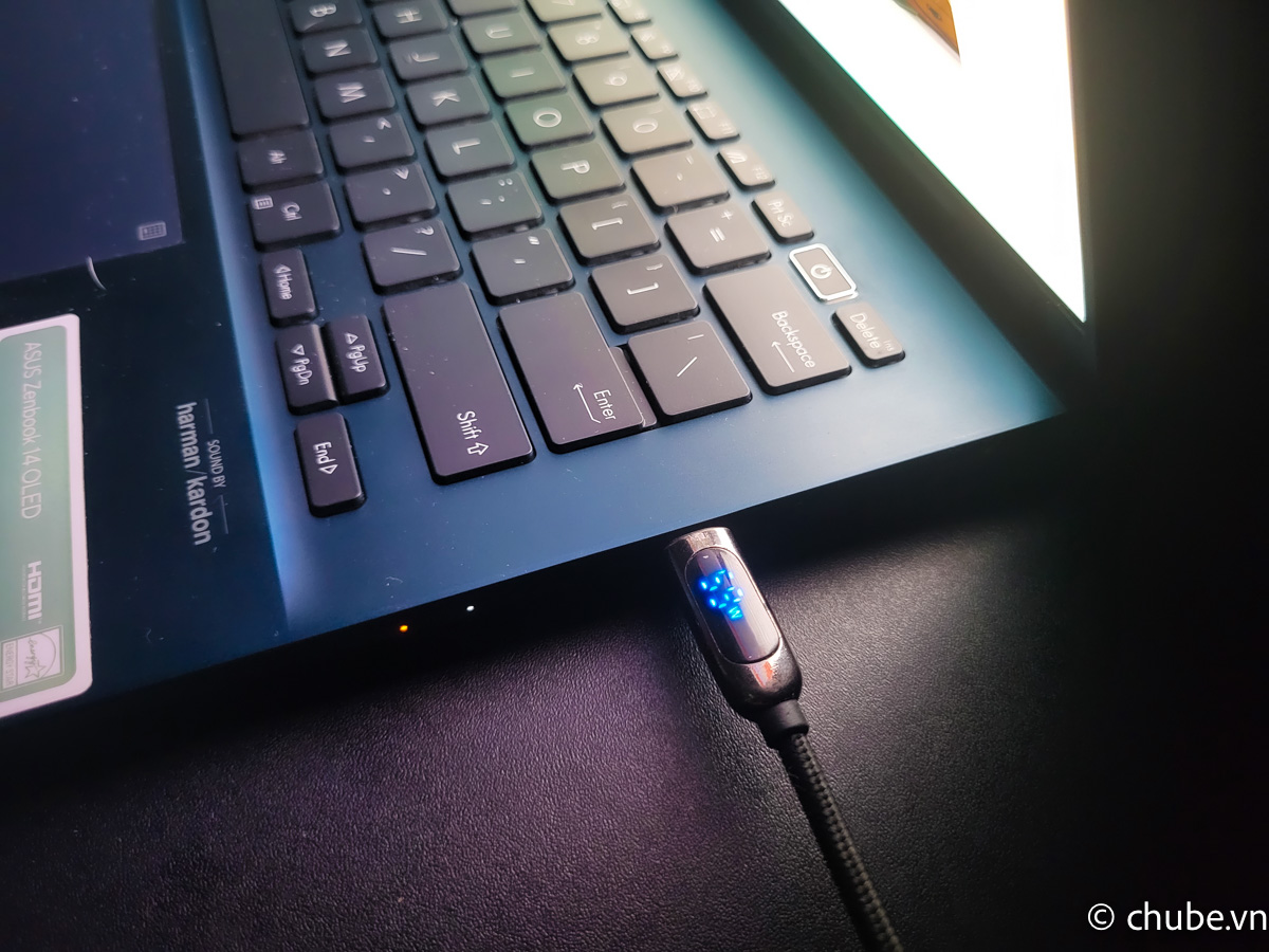 Cáp sạc nhanh Baseus Display 100W