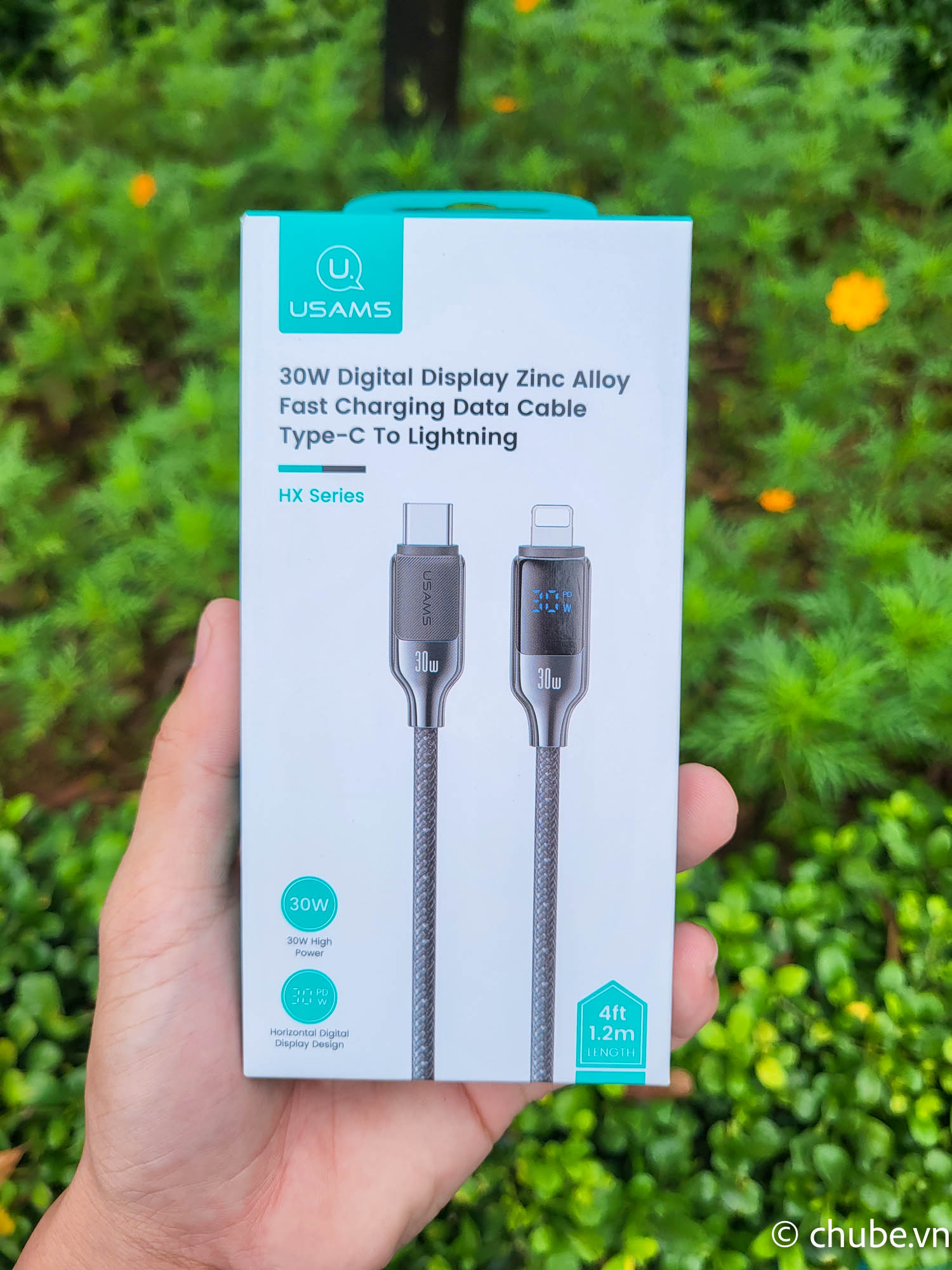 Cáp sạc nhanh USAMS SJ672 Type-C to Lightning 30W