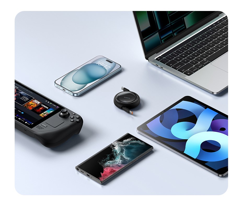 Cáp sạc rút gọn 100W Baseus Free2Draw Mini Type C Chube