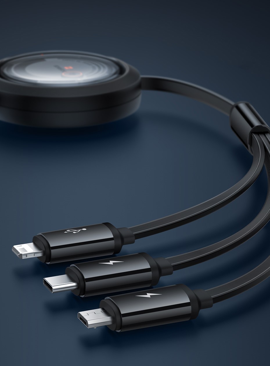 Baseus Free2Draw Retractable Crystal Cable with premium material and durability