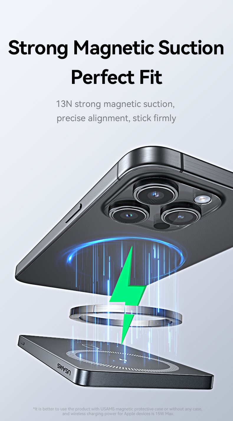 chube Pin sạc không dây siêu mỏng USAMS CD231