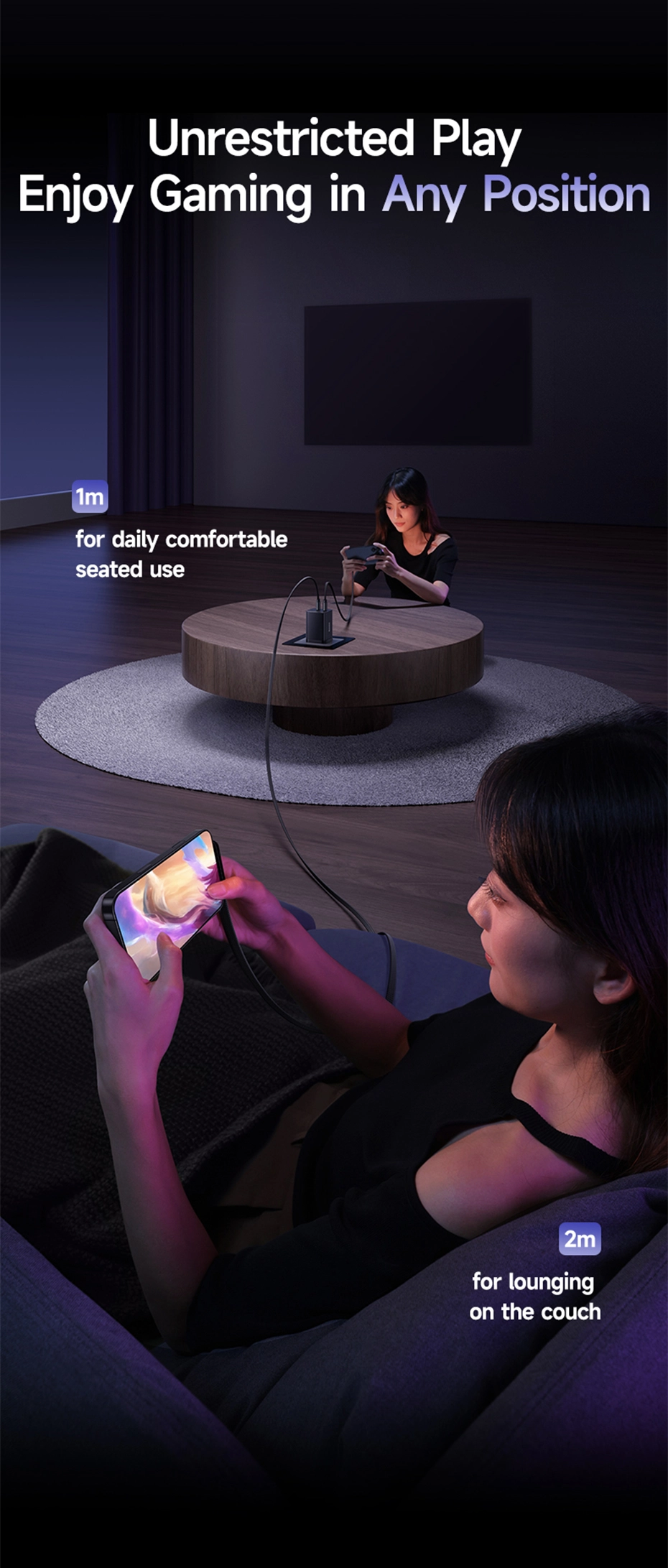 Cáp Baseus MVP 3 - Thiết kế chống gãy gập