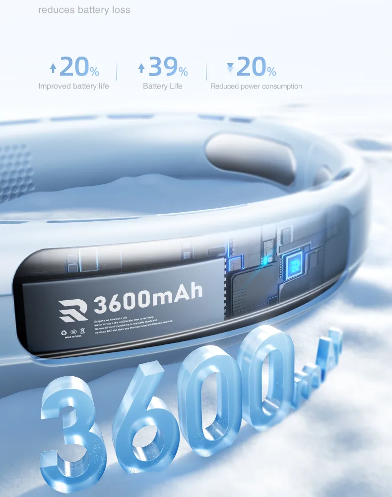 Quạt đeo cổ Rtako N03 Wide Ice Ring - Thiết kế làm mát rộng