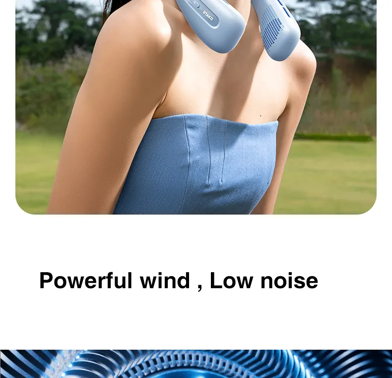 Quạt đeo cổ Rtako N03 - Các lỗ thông gió được thiết kế tối ưu