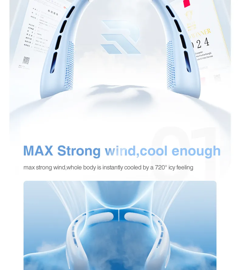 Hộp đựng quạt đeo cổ Rtako N03 Wide Ice Ring - Bao bì sản phẩm