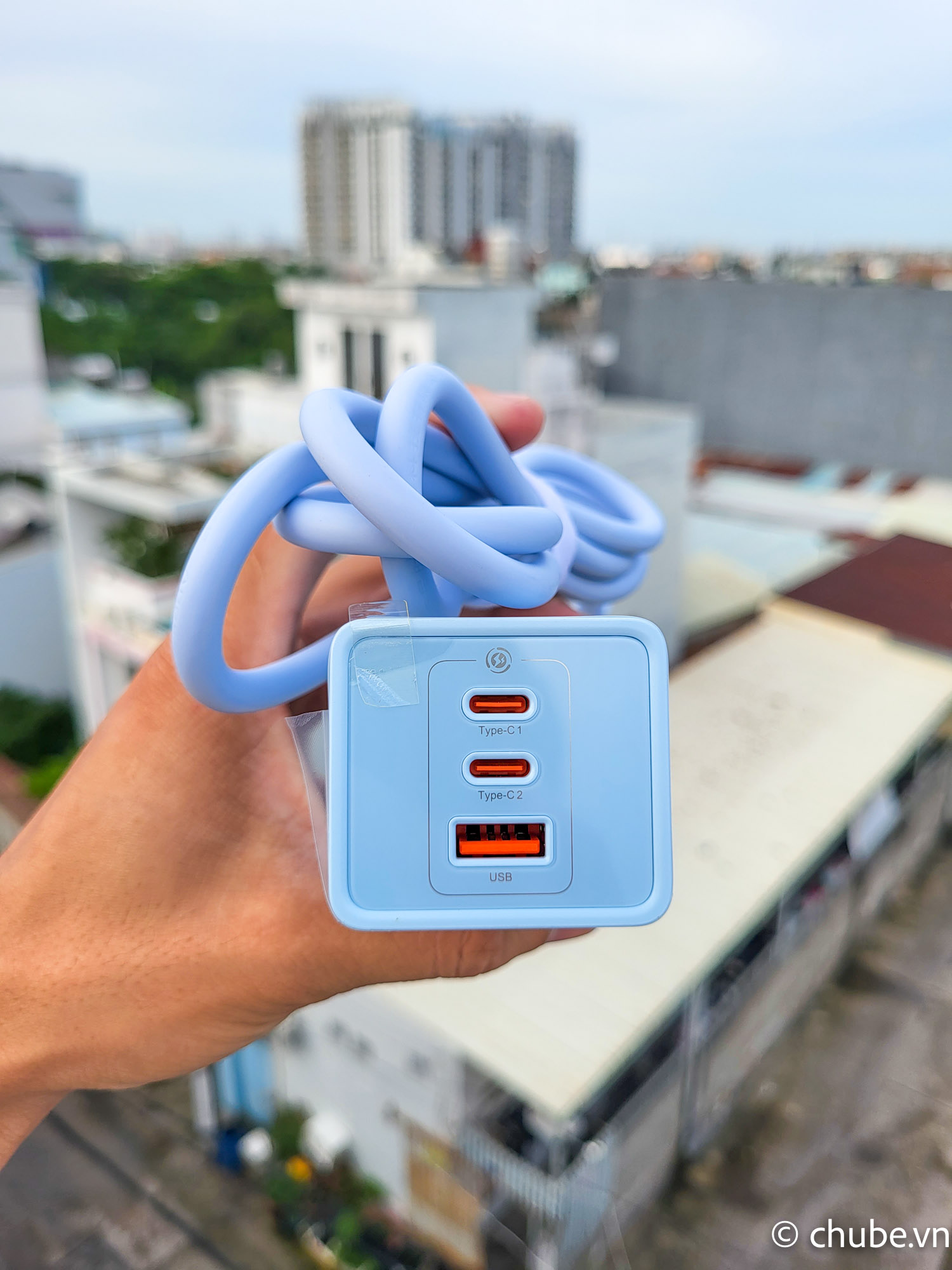 Củ sạc kiêm adapter Baseus PowerCombo 40W Chube