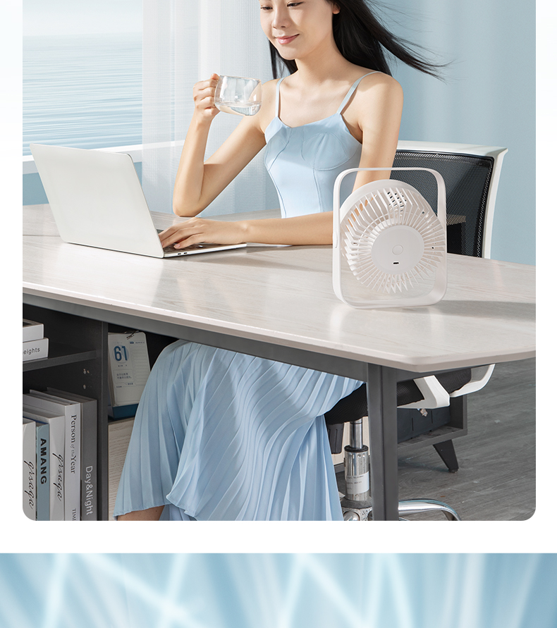 chube Quạt bàn Rtako D06 tuần hoàn xoay 360 độ