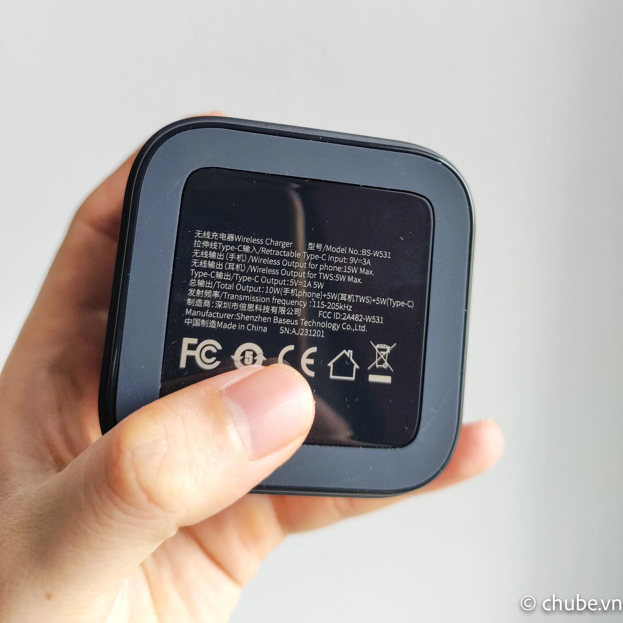 Đế sạc không dây 25W Baseus MagPro 2-in-1 Magnetic Wireless Charger Chube