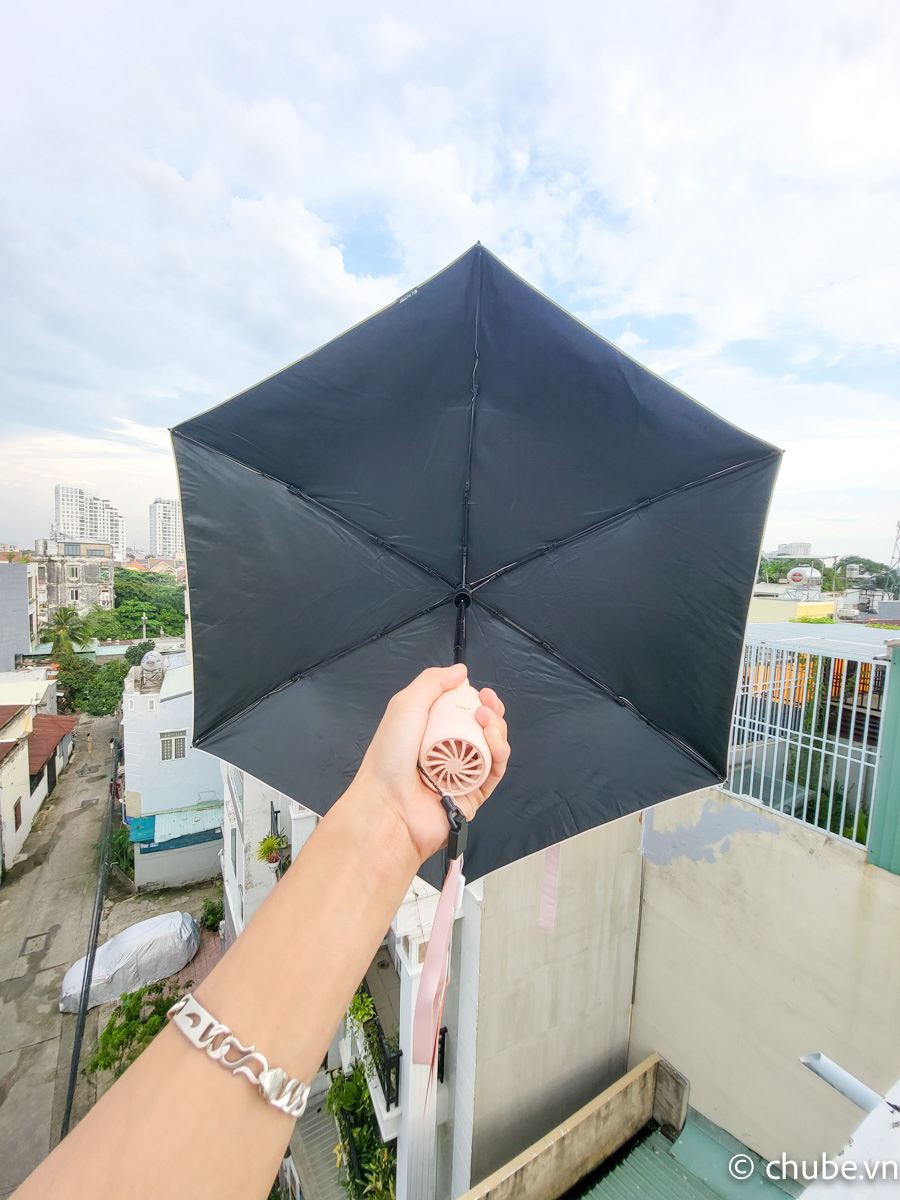 Dù quạt di động Jisulife FA52 chống nắng