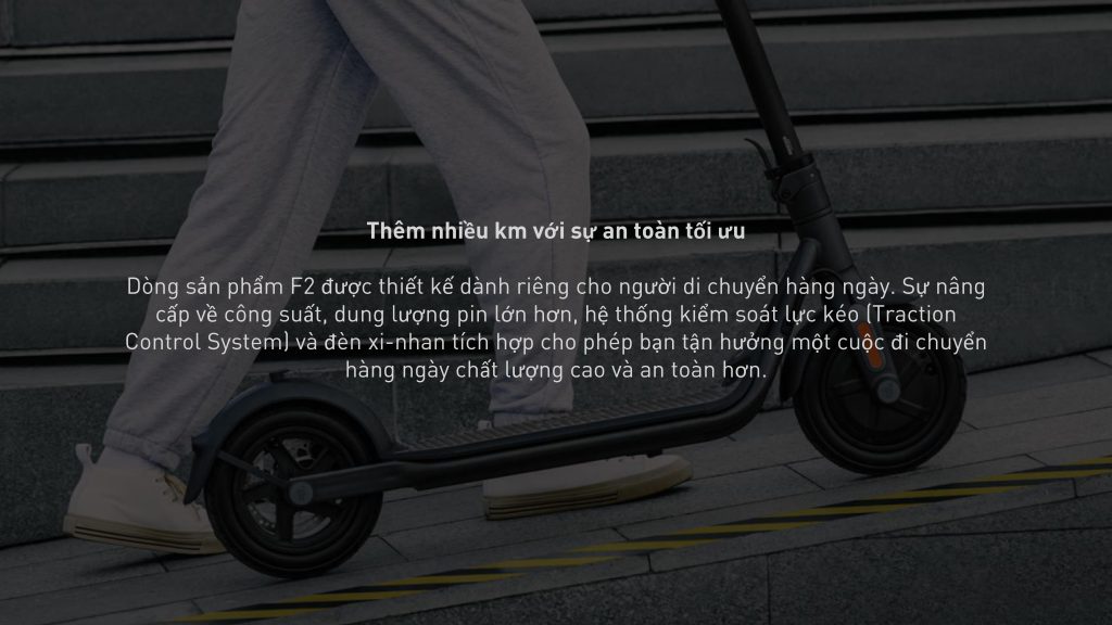 chube Xe điện mini Segway Ninebot Kickscooter F2