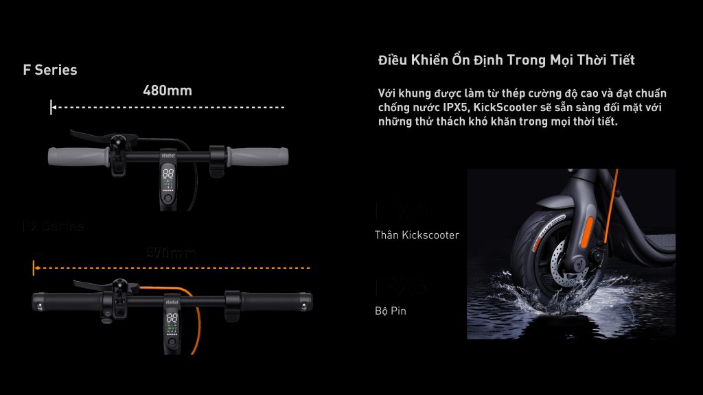 chube Xe điện mini Segway Ninebot Kickscooter F2