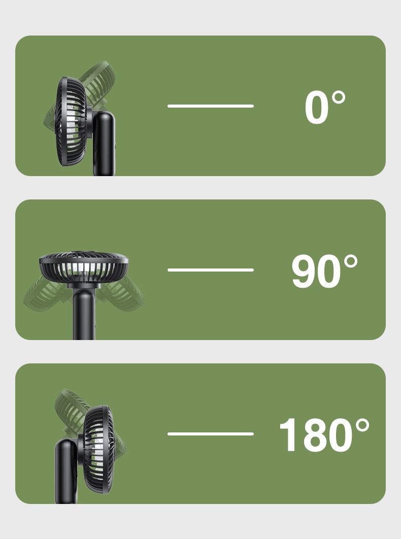 chube Quạt du lịch Rtako FS06 tích điện kèm sạc dự phòng