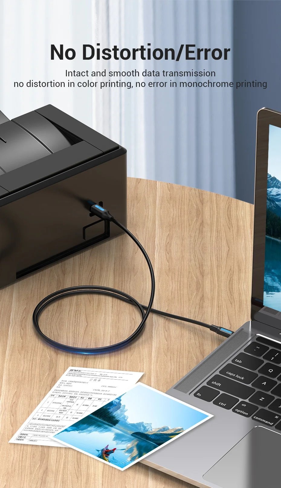 chube Cáp nối dài Type C dành cho máy in VENTION CQUBF tiện dụng