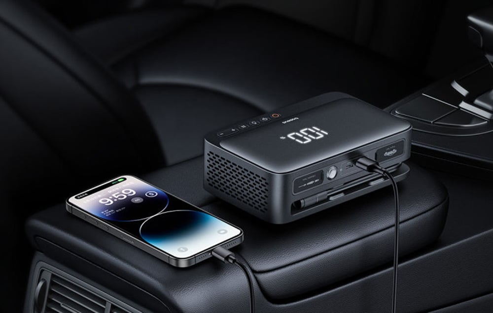 Hướng dẫn sử dụng máy bơm lốp ô tô Baseus