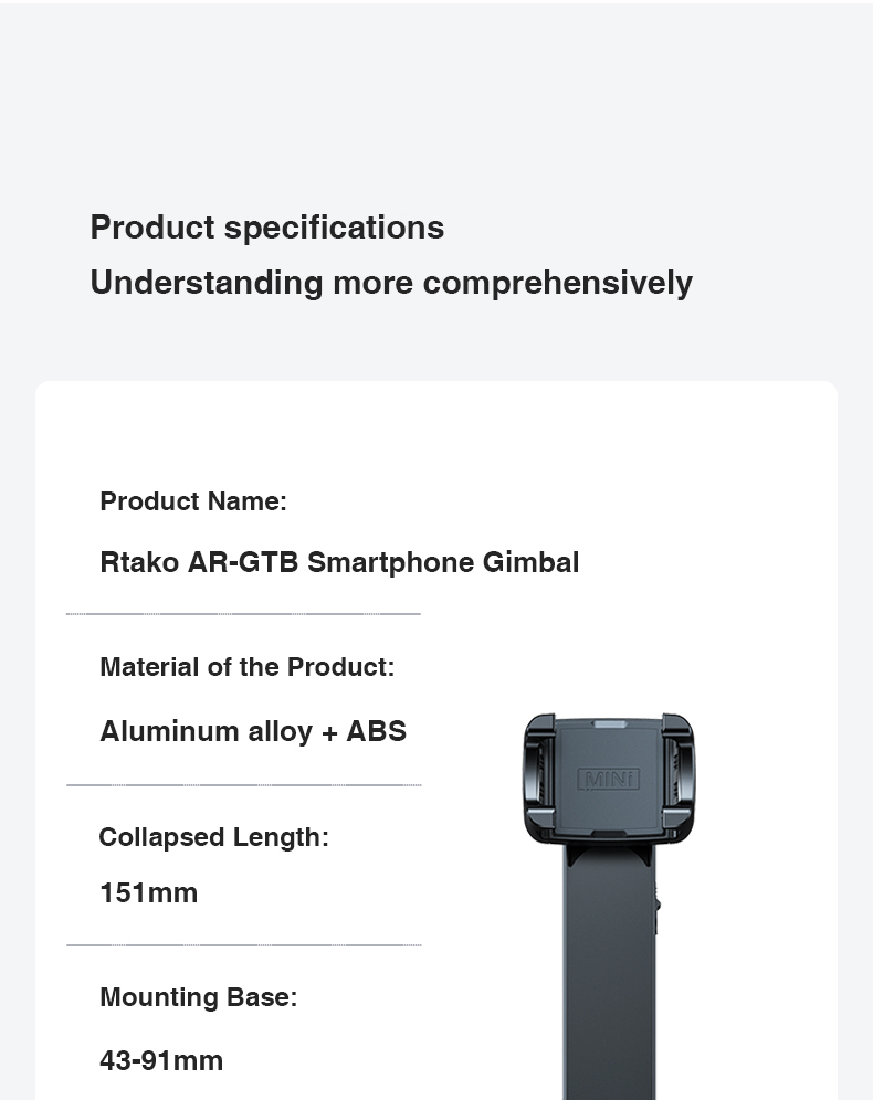 chube Tay cầm chống Rung Mini cho điện thoại Rtako L09